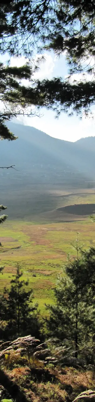 Himalaya-Panorama beim Wandern in Bhutan